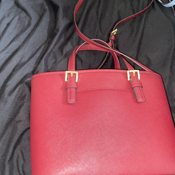 Michael Kors Burgundy Satchel - Picture 3 of 4